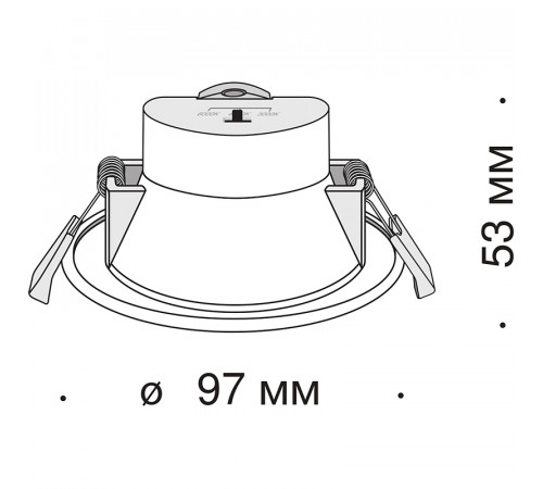 Встраиваемый светильник Maytoni Downlight Stockton DL015-6-L7W Белый