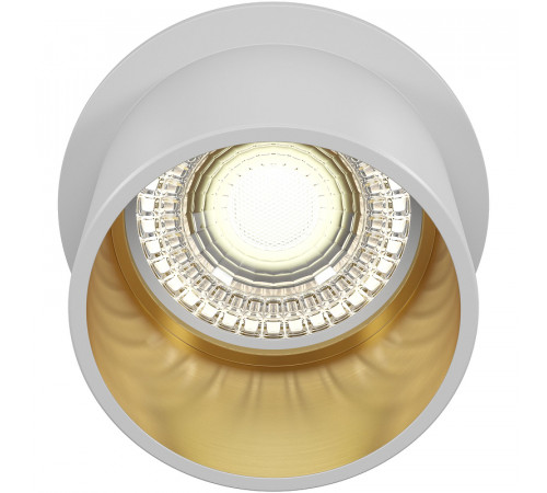 Встраиваемый светильник Maytoni Downlight Reif DL050-01WG Белый Золото