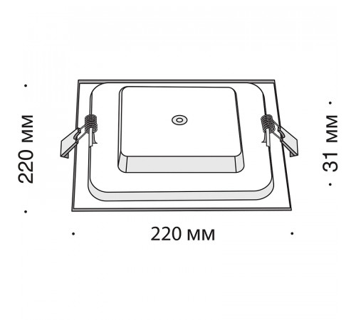 Встраиваемый светильник Maytoni Downlight Stockton DL021-6-L18W Белый