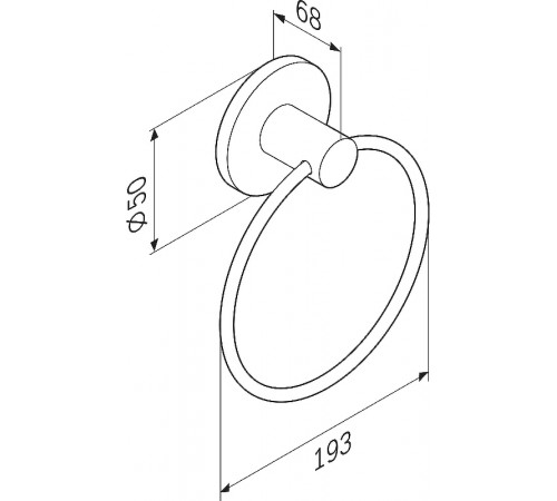 Кольцо для полотенец STWORKI by Damixa Дублин HADB34400 Хром