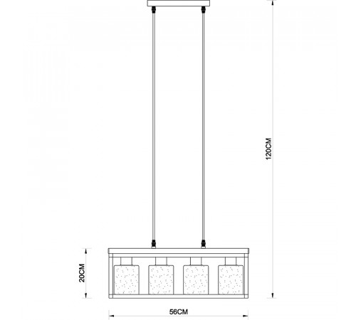 Люстра Artelamp Dublin A7025SP-4BK Прозрачная Светлое дерево Черная