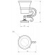 Стакан для зубных щеток Migliore Edera 16905 Бронза