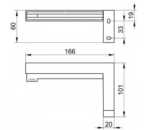 Держатель туалетной бумаги Keuco Edition 90 Square 19162 010000 Хром