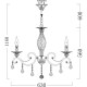 Люстра Maytoni Elegant Grace ARM247-06-G Белая Золото