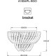 Люстра Artelamp Ella A1054PL-9GO Янтарная Золото