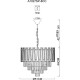 Люстра Artelamp Ellie A1027SP-8CC Прозрачная Хром