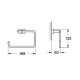 Полотенцедержатель Grohe Essentials Cube 40510001 Хром