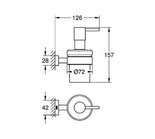 Дозатор для жидкого мыла Grohe Essentials Cube 40756001 Хром