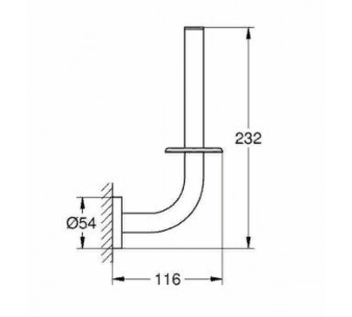 Держатель запасного рулона Grohe Essentials 40385A01 Темный графит глянец