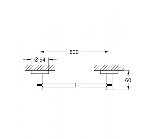 Полотенцедержатель Grohe Essentials 40366A01 Темный графит глянец