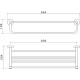 Полка для полотенец Aquatek Европа AQ4115CR Хром