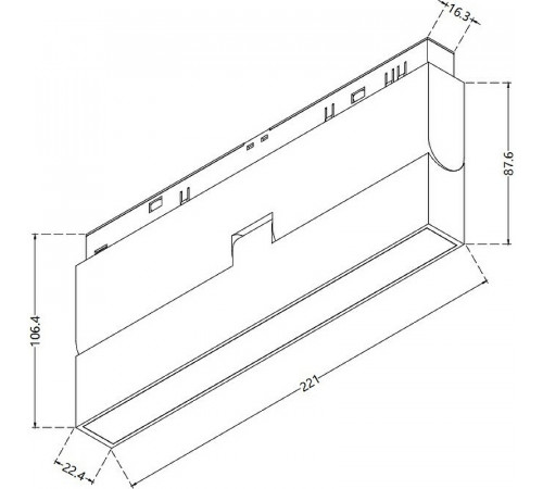 Трековый светильник Maytoni Magnetic track system Basis TR036-2-12W4K-B Черный