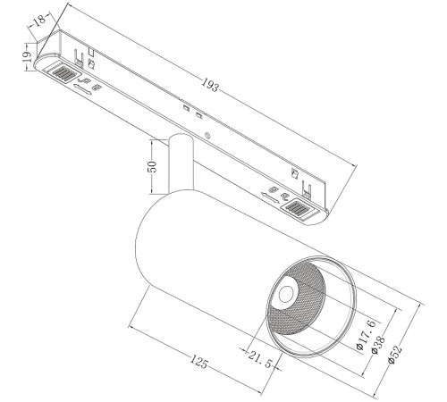 Трековый светильник Maytoni Magnetic track system Focus LED TR032-2-12W3K-W-B Черный