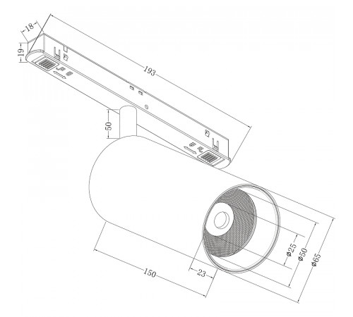 Трековый светильник Maytoni Magnetic track system Focus LED TR032-2-20W4K-M-B Черный