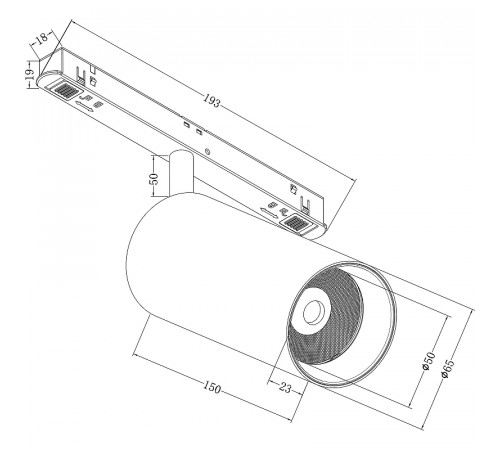 Трековый светильник Maytoni Magnetic track system Focus LED TR032-2-20W3K-S-B Черный