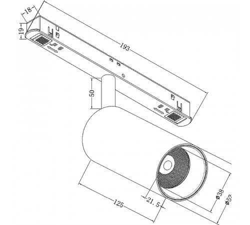 Трековый светильник Maytoni Magnetic track system Exility Focus LED TR032-2-12W3K-S-W Белый