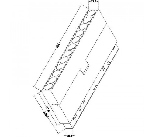 Трековый  светильник Maytoni Magnetic track system Points rot TR033-2-12W4K-B Черный