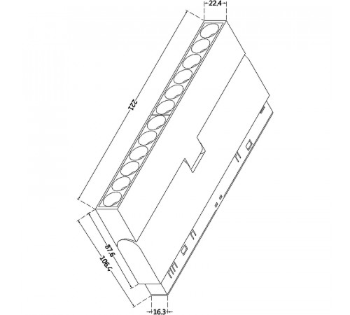 Трековый светильник Maytoni Magnetic track system Exility Points TR033-2-12W4K-W Белый