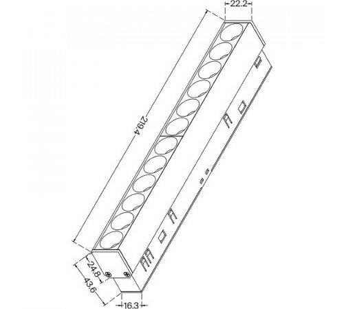 Трековый светильник Maytoni Magnetic track system Points Exility TR031-2-12W3K-B Черный