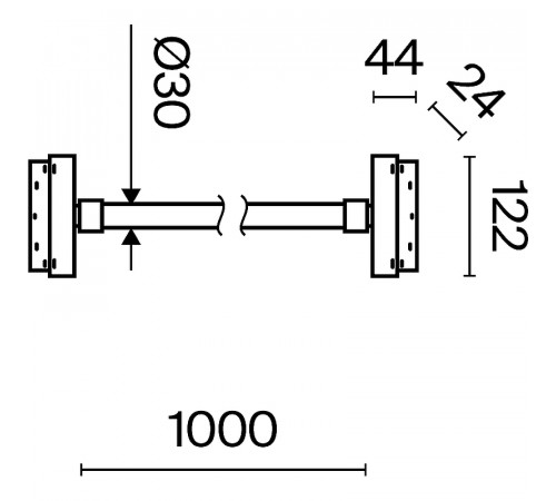 Трековый светильник Maytoni Magnetic track system Exility Tau TR101-2-20W3K-B Белый Черный