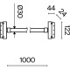 Трековый светильник Maytoni Magnetic track system Exility Tau TR101-2-20W4K-B Белый Черный