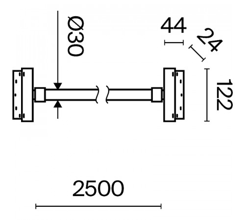 Трековый светильник Maytoni Magnetic track system Exility Tau TR101-2-50W4K-B Белый Черный