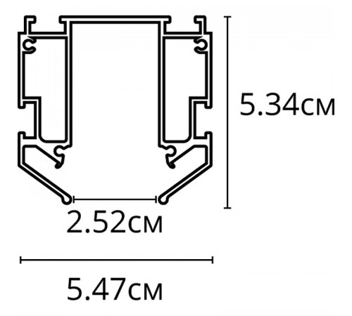 Профиль для накладного магнитного шинопровода Artelamp Expert-accessories A640205 Серый