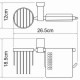 Держатель туалетной бумаги и освежителя воздуха WasserKRAFT Exter K-5259 с крышкой Светлая бронза