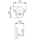 Двойной крючок Frap F16 F1605-2 Хром