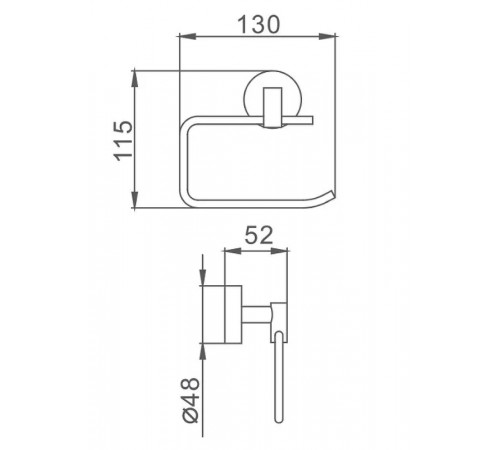 Держатель туалетной бумаги Frap F17 F1703-3 Хром