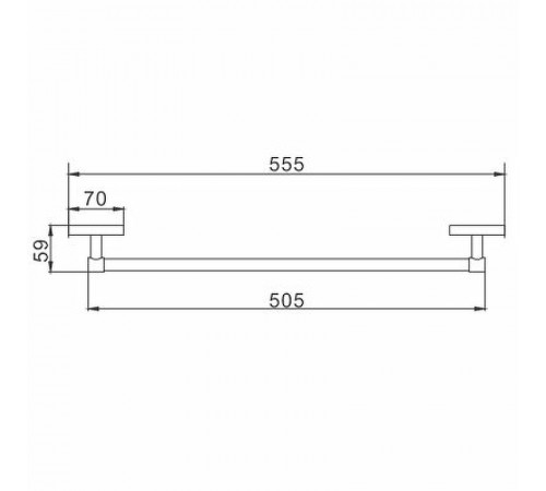 Полотенцедержатель Frap F19 F1901 Хром