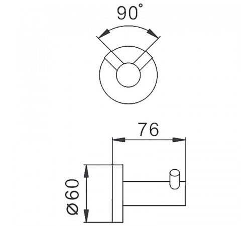 Двойной крючок Frap F301 F30105-2 Сатин