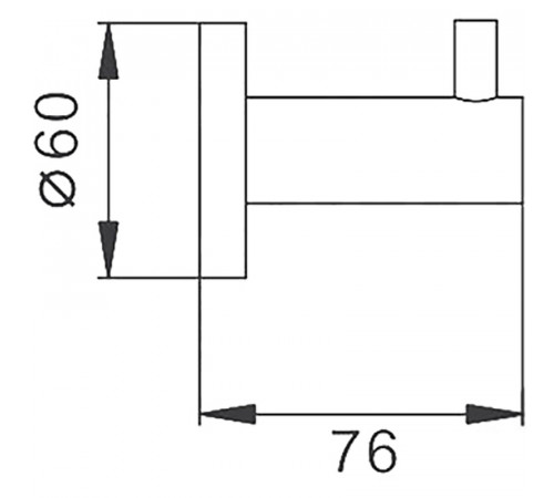 Крючок Frap F302 F30205 Черный матовый