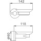 Мыльница Frap F302 F30202 Черная матовая