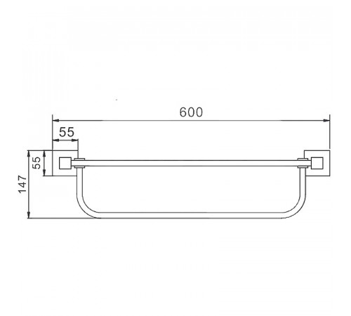 Полка для полотенец Frap F303 F30324 Сатин