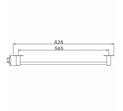 Полотенцедержатель Frap F38 F3801 Хром