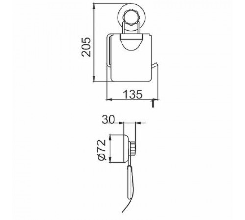 Держатель туалетной бумаги Frap F39 F3903 с крышкой Хром