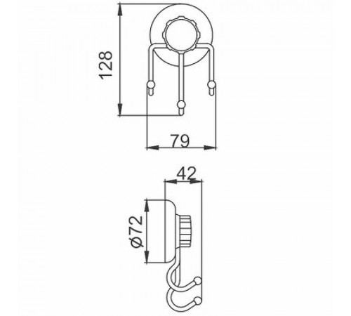 Тройной крючок Frap F39 F3905-3 Хром