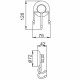 Тройной крючок Frap F39 F3905-3 Хром