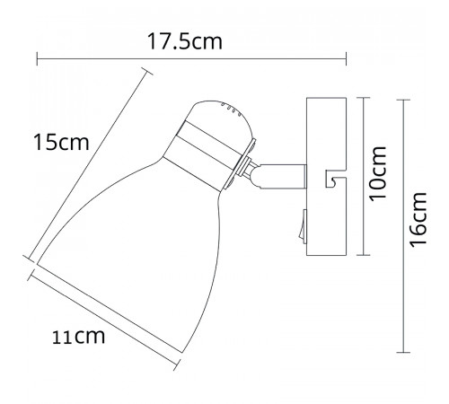 Настенный светильник Artelamp Fafnir A5047AP-1WH Белый