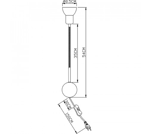 Настенный светильник Artelamp Falena A3116AP-1BK Белый Бронза Черный