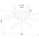 Люстра Artelamp Fernando A2199PL-5BK Белая Золото Черная