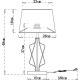 Настольная лампа Artelamp Fire A4035LT-1GO Белая Золото