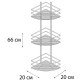 Полка корзина Fixsen FX-710-3 угловая Хром