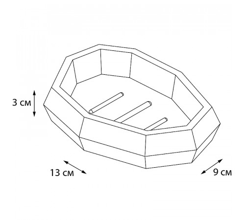 Мыльница Fixsen Flat FX-290-4 Белая