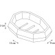 Мыльница Fixsen Flat FX-290-4 Белая