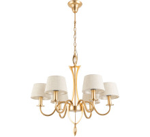 Люстра Divinare Florence 6819/19 SP-6 Бежевая Золото матовое