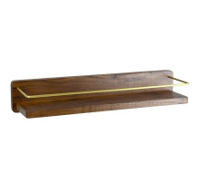 Деревянная полка Bronze de Luxe Forest 10711G Орех Золото матовое
