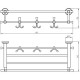 Полка для полотенец Migliore Fortuna 27712 Хром
