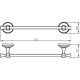 Полотенцедержатель Migliore Fortuna 27661 Хром